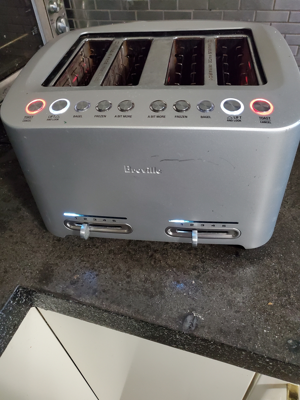 Breville 4-Slot Toaster in Silver